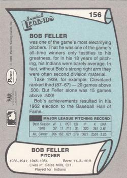 1989 Pacific Legends II #156 Bob Feller Back