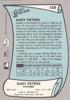 1989 Pacific Legends II #159 Gary Peters Back