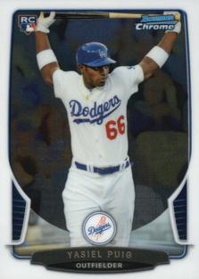 2013 Bowman Chrome Mini #330 Yasiel Puig Front