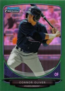 2013 Bowman Chrome Mini - Green Refractors #248 Connor Oliver Front