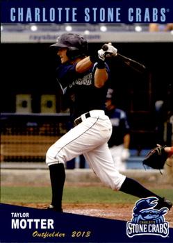 2013 Grandstand Charlotte Stone Crabs #21 Taylor Motter Front