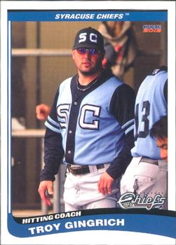2012 Choice Syracuse Chiefs #28 Troy Gingrich Front