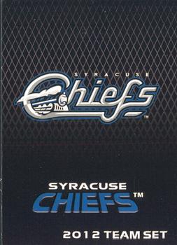 2012 Choice Syracuse Chiefs #30 Checklist Front