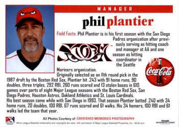 2011 Grandstand Lake Elsinore Storm #NNO Phil Plantier Back