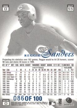 1997 Flair Showcase - Legacy Collection Row 0 (Showcase) #55 Reggie Sanders Back