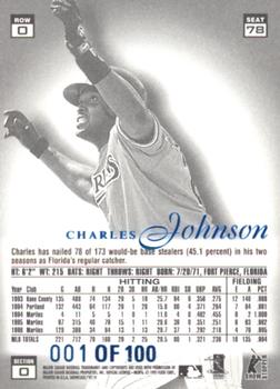 1997 Flair Showcase - Legacy Collection Row 0 (Showcase) #78 Charles Johnson Back