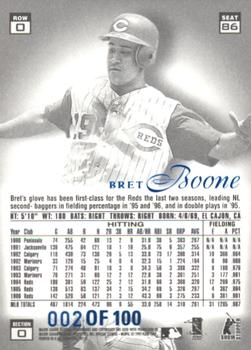 1997 Flair Showcase - Legacy Collection Row 0 (Showcase) #86 Bret Boone Back