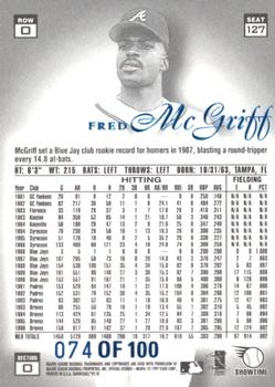 1997 Flair Showcase - Legacy Collection Row 0 (Showcase) #127 Fred McGriff Back