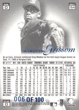 1997 Flair Showcase - Legacy Collection Row 0 (Showcase) #154 Marquis Grissom Back