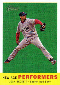 2008 Topps Heritage - New Age Performers #NAP13 Josh Beckett Front