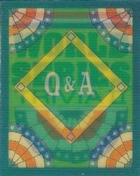 1991 Score Rookie & Traded - Magic Motion: World Series Trivia II #2 Q & A Card 2 Front