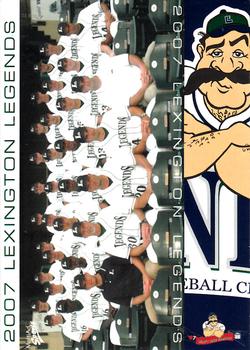 2007 MultiAd Lexington Legends #1 Team Photo Front