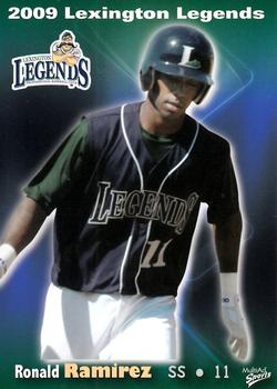 2009 MultiAd Lexington Legends #22 Ronald Ramirez Front