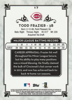 2014 Topps Museum Collection - Copper #17 Todd Frazier Back