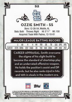 2014 Topps Museum Collection - Green #52 Ozzie Smith Back