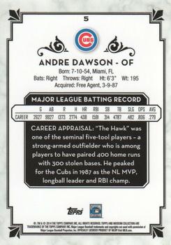 2014 Topps Museum Collection - Blue #5 Andre Dawson Back