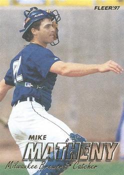 1997 Fleer #133 Mike Matheny Front