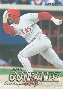 1997 Fleer #221 Juan Gonzalez Front