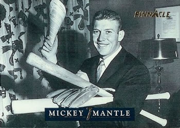 1992 Pinnacle Mickey Mantle #12 Contracts Front