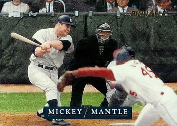 1992 Pinnacle Mickey Mantle #16 Series Star Front