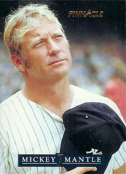 1992 Pinnacle Mickey Mantle #29 Retirement Front