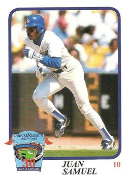 1992 Los Angeles Dodgers Police #NNO Juan Samuel Front