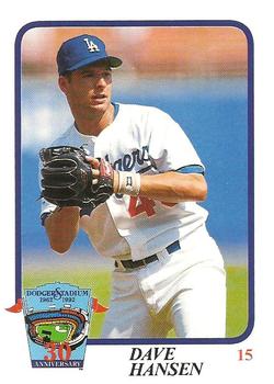 1992 Los Angeles Dodgers Police #NNO Dave Hansen Front