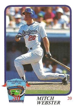 1992 Los Angeles Dodgers Police #NNO Mitch Webster Front