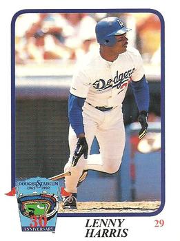 1992 Los Angeles Dodgers Police #NNO Lenny Harris Front