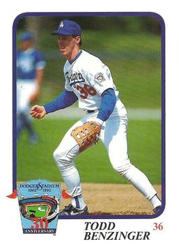 1992 Los Angeles Dodgers Police #NNO Todd Benzinger Front
