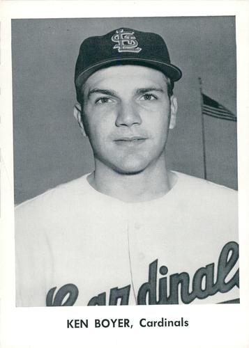 1957 Jay Publishing St. Louis Cardinals 5x7 #NNO Ken Boyer Front