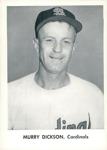1957 Jay Publishing St. Louis Cardinals 5x7 #NNO Murry Dickson Front