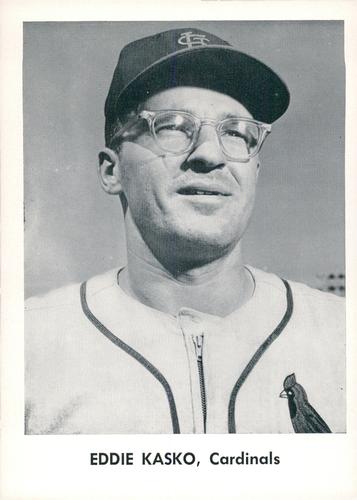 1957 Jay Publishing St. Louis Cardinals 5x7 #NNO Eddie Kasko Front