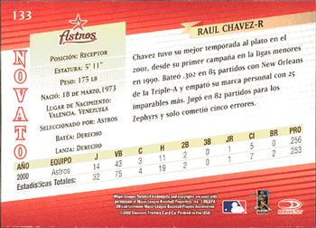 2002 Donruss Super Estrellas #133 Raul Chavez Back