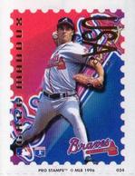 1996 Pro Stamps #024 Greg Maddux Front