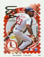 1996 Pro Stamps #034 Bernard Gilkey Front