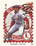 1996 Pro Stamps #035 Ozzie Smith Front