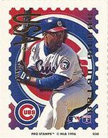 1996 Pro Stamps #038 Brian McRae Front