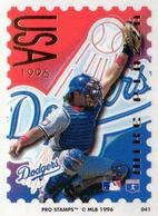 1996 Pro Stamps #041 Mike Piazza Front