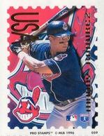 1996 Pro Stamps #059 Manny Ramirez Front