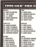 1996 Pro Stamps #097 Will Clark Back