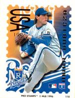 1996 Pro Stamps #118 Mark Gubicza Front