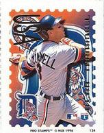 1996 Pro Stamps #124 Alan Trammell Front