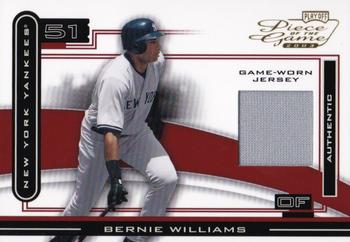 2003 Playoff Piece of the Game #POG-17 Bernie Williams Front