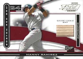 2003 Playoff Piece of the Game #POG-61 Manny Ramirez Front