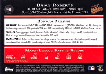 2009 Bowman #46 Brian Roberts Back