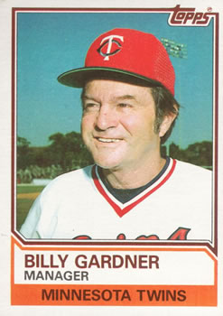 1983 Topps #11 Billy Gardner Front