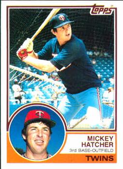 1983 Topps #121 Mickey Hatcher Front