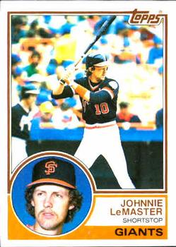 1983 Topps #154 Johnnie LeMaster Front