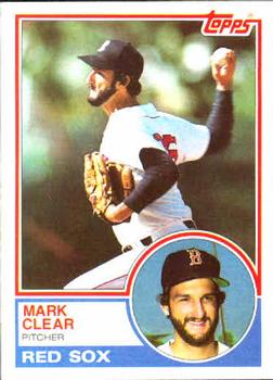 1983 Topps #162 Mark Clear Front